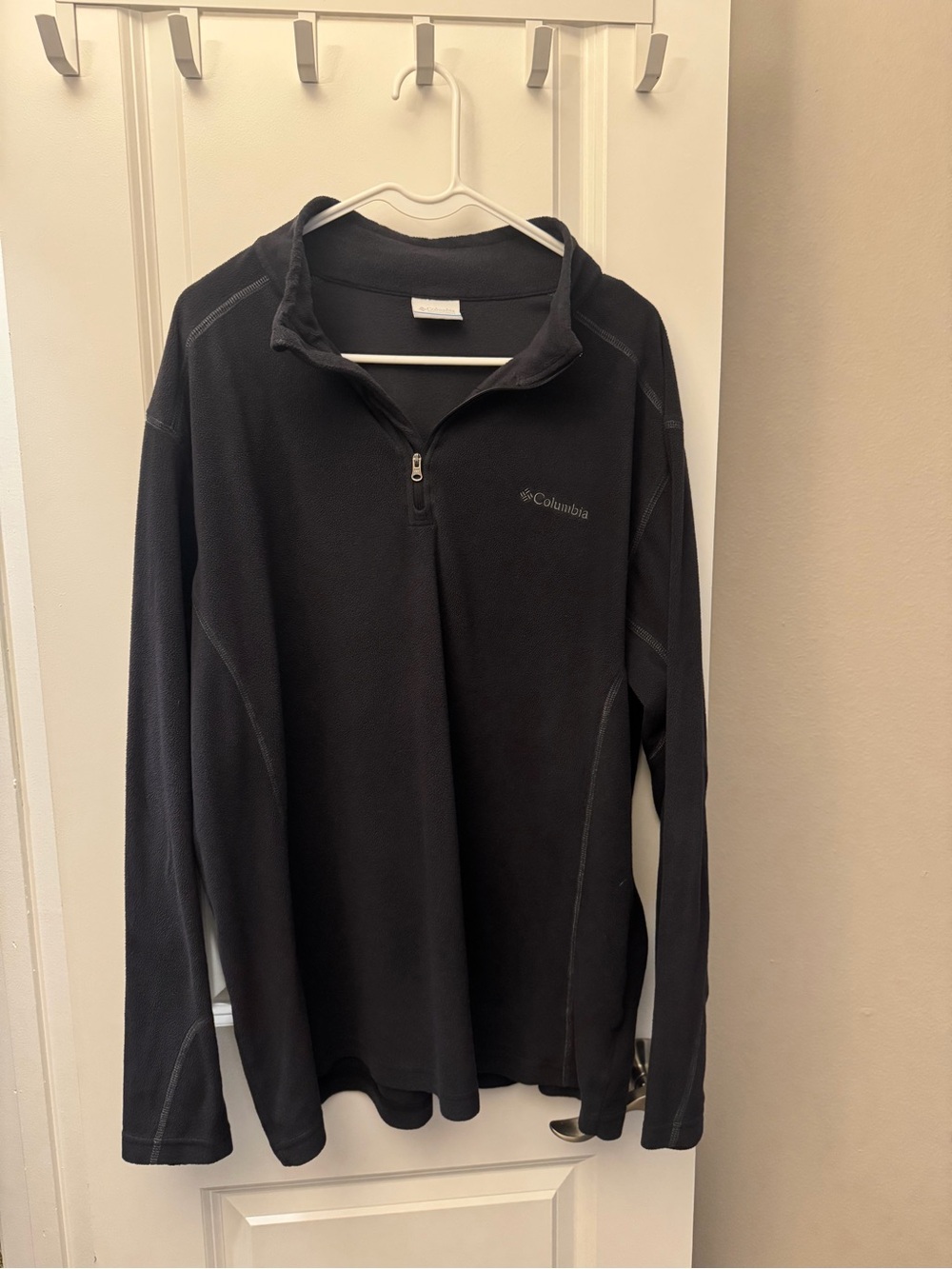 Columbia Men's Black Half-Zip Fleece Pullover